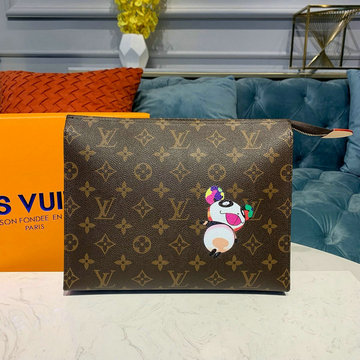 ルイヴィトン LOUISVUITTON  057-M47542X 2019年最新入荷 ポッシュトワレット ポーチ 手持ち鞄 ショルダーバッグ モノグラムキャンパス