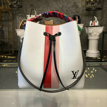 ルイヴィトン LOUISVUITTON  057-M52161B 2019年最新入荷 ネオノエ バケットバッグ ショルダーバッグ トートバッグ エピレザー ホワイト