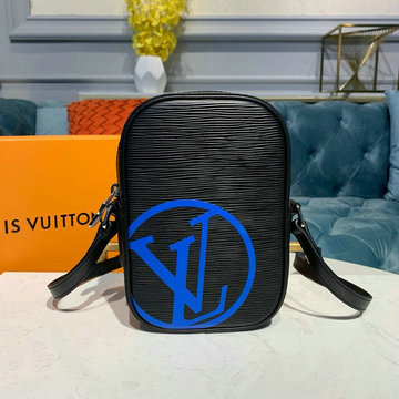 ルイヴィトン LOUISVUITTON  057-M55120L 2019年最新入荷 ダヌーヴ 斜め掛け ショルダーバッグ エピレザー 黒 ノワール
