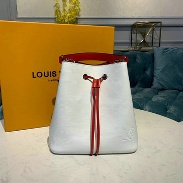 ルイヴィトン LOUISVUITTON  057-M55394 2019年最新入荷 ネオノエ バケットバッグ ショルダーバッグ トートバッグ エピレザー 白 黒