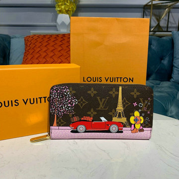 ルイヴィトン LOUISVUITTON 2019年最新入荷 ジッピーウォレット ファスナー長財布 モノグラムキャンパス
