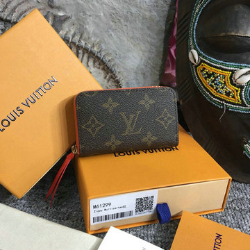 ルイヴィトン LOUISVUITTON  057-M61299R  2019年最新入荷 ミュルティカルト ジッピーウォレット ファスナー短財布 カードケース 小銭入れ モノグラムキャンパス