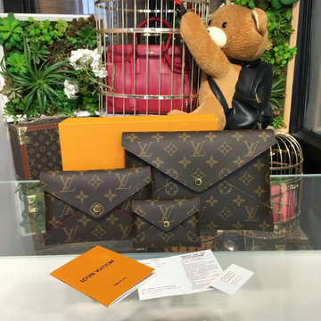 ルイヴィトン LOUISVUITTON  057-M62034 2019年最新入荷 キリガミ ポシェット ポーチ 手持ちかばん 三つセット クラッチバッグ モノグラムキャンパス