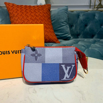 ルイヴィトン LOUISVUITTON  057-M67579L 2019年最新入荷 ミニポシェット アクセソワール ジップコインケース 小銭入れ キーリング付き 短財布