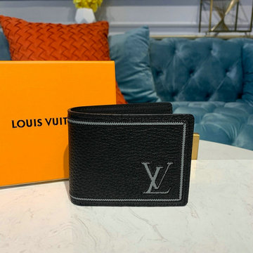 ルイヴィトン  057-M68236H LOUISVUITTON 2019年最新入荷 ポルトフォイユ ミュルティプル 二つ折り短財布 カードケース 札入れ トリヨンレザー 黒