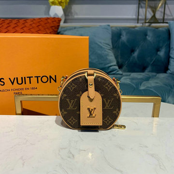 ルイヴィトン LOUISVUITTON  057-M68570 2019年最新入荷 ボワット シャポー ネックレス ラウンドバッグ チェーンウォレット 小銭入れ モノグラムキャンパス