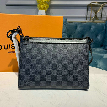 商品名称：ルイヴィトン LOUISVUITTON  057-N54330K 2019年最新入荷 ポーチ 手持ちかばん クラッチバッグ ダミエグラフィットキャンパス メンズ ビジネスバッグ