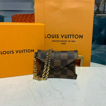 商品名称：ルイヴィトン LOUISVUITTON  057-N60285 2019年最新入荷 キリガミ ネックレス チェーンウォレット カードケース 名刺入れ ダミエエベヌキャンパス