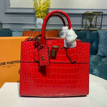 ルイヴィトン LOUISVUITTON  057-N92515ER 2019年最新入荷 シティ スティーマー トップハンドルバッグ 2way ショルダーバッグ カーフレザー