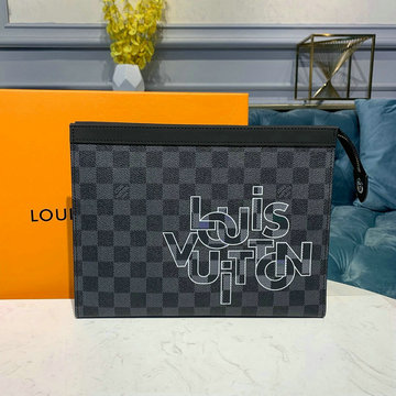 商品名称：ルイヴィトン LOUISVUITTON  057-N60308 2019年最新入荷 ポシェット ヴォワヤージュ MM 手持ちかばん クラッチバッグ メンズバッグ ダミエグラフィットキャンパス