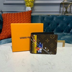 ルイヴィトン LOUISVUITTON  057-M60895Y 2019年最新入荷 ポルトフォイユ ミュルティプル 二つ折り短財布 カードケース ウォレット モノグラムキャンパス