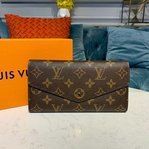 ルイヴィトン LOUISVUITTON  057-M62234 2019年最新入荷 ポルトフォイユ サラ 二つ折り長財布 ロングウォレット モノグラムキャンパス