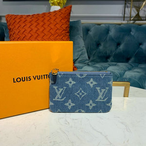ルイヴィトン LOUISVUITTON  057-M62650L 2019年最新入荷 supreme シュプリーム デニム 小銭入れ ジッピーコインケース キーホルダー付き