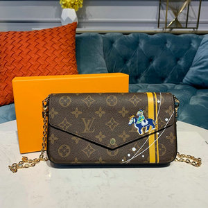 商品名称：ルイヴィトン LOUISVUITTON  057-M61276T 2019年最新入荷 ポシェット フェリシー チェーンウォレット 長財布 モノグラムキャンパス