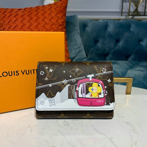 ルイヴィトン LOUISVUITTON  057-M63326S 2019年最新入荷 ポルトフォイユ パンス 二つ折り短財布 ヴィクトリーヌ ウォレット 三つ折り短財布 モノグラムキャンパス 小銭入れ
