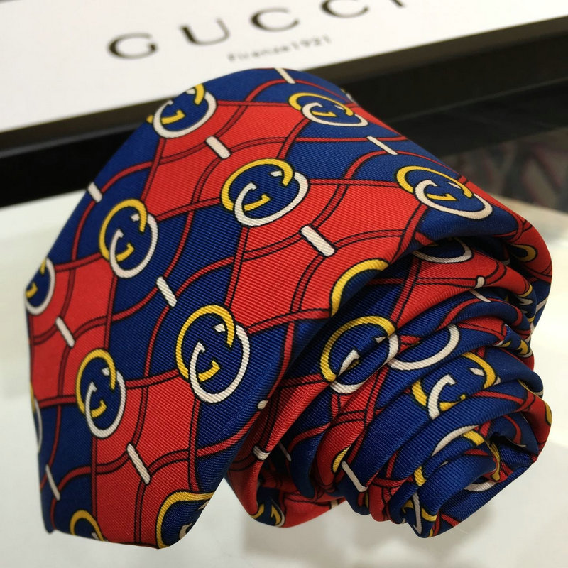 グッチ GUCCI  AN-LDGG19005 2019年最新入荷 インターロッキングG ランバス シルク ネクタイ