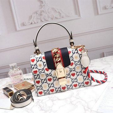 グッチ GUCCI  057-GG470270HX 2019年最新入荷 シルヴィ レザー ミニバッグ トートバッグ 2way ショルダーバッグ カーフレザー