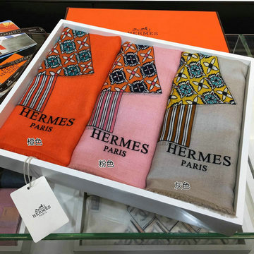 エルメス HERMES  AN-WJHE19019 2019年最新入荷 マフラー ショール ストール カシミヤ