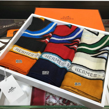 エルメス HERMES  AN-JHE19032 2019年最新入荷 マフラー ショール ストール カシミヤ
