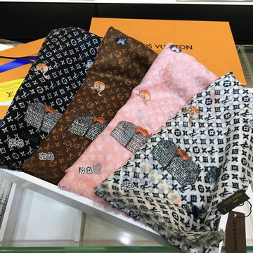 ルイヴィトン LOUISVUITTON  AN-WJLV19039 2019年最新入荷 マフラー ショール ストール カシミヤ