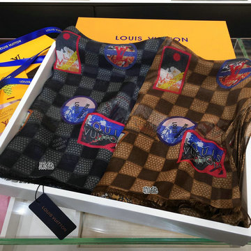 ルイヴィトン LOUISVUITTON  AN-WJLV19032 2019年最新入荷 マフラー ショール ストール シルク