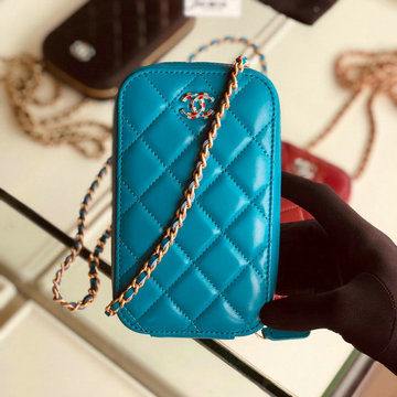 シャネル CHANEL JS-CH0530L  2019年最新入荷 チェーン クラッチバッグ 携帯ケース ショルダー付き スマートフォン かばん