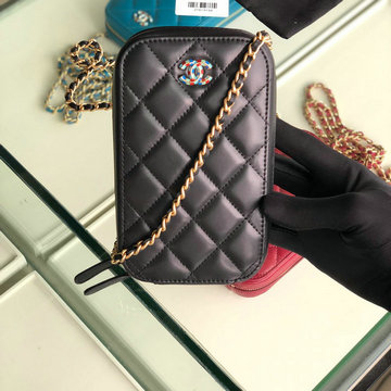 商品名称：シャネル CHANEL JS-CH0530K  2019年最新入荷 チェーン クラッチバッグ 携帯ケース ショルダー付き スマートフォン かばん