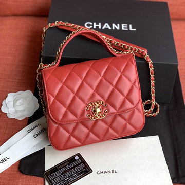商品名称：シャネル CHANEL JS-CH0970R  2019年最新入荷 トップハンドル フラップバッグ 斜め掛け ショルダーバッグ ラムスキン レディースかばん