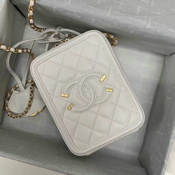 シャネル CHANEL JS-CH0988BS  2019年最新入荷 ヴァニティー ケース 斜め掛け ショルダーバッグ ラムスキン 化粧かばん