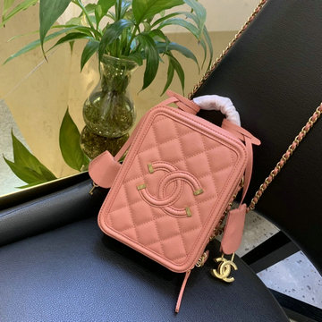 商品名称：シャネル CHANEL  JS-H0988FH 2019年最新入荷 ヴァニティー ケース 斜め掛け ショルダーバッグ ラムスキン 化粧かばん