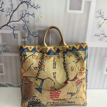 商品名称：シャネル CHANEL  JS-CH0850 2019年最新入荷 マキシ ショッピングバッグ ハンドバッグ トートバッグ カーフスキン コットン