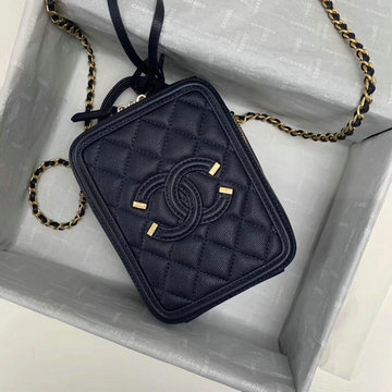 シャネル CHANEL  JS-CH0988SL 2019年最新入荷 ヴァニティー ケース 斜め掛け ショルダーバッグ ラムスキン 化粧かばん