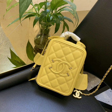 商品名称：シャネル CHANEL  JS-CH0988YL 2019年最新入荷 ヴァニティー ケース 斜め掛け ショルダーバッグ ラムスキン 化粧かばん