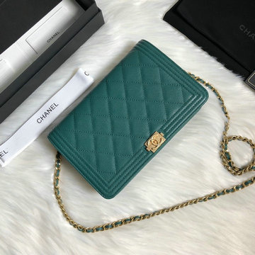 シャネル CHANEL JS-CH80287QJG  2019年最新入荷 クラシック チェーン ウォレット キャバスキン 斜め掛けショルダーバッグ