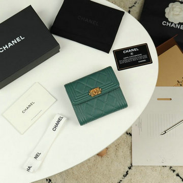 シャネル CHANEL  JS-CH80734G 2019年最新入荷 boy フラップウォレット 三つ折り短財布 ショートウォレット カードケース 札入れ
