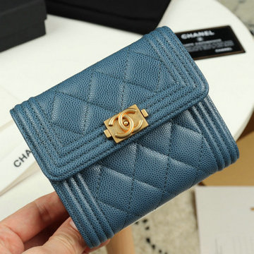 商品名称：シャネル CHANEL JS-CH80734L  2019年最新入荷 boy フラップウォレット 三つ折り短財布 ショートウォレット カードケース 札入れ