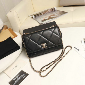 商品名称：シャネル CHANEL  JS-CH80982K 2019年最新入荷 WOC チェーンウォレット フラップ長財布 ロングウォレット カードケース