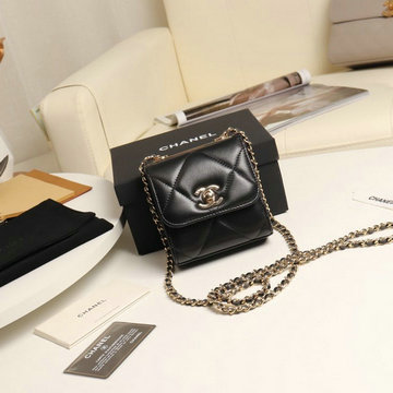 シャネル CHANEL  JS-CH81633K 2019年最新入荷 チェーンウォレット フラップ短財布 ショートウォレット コインケース 小銭入れ