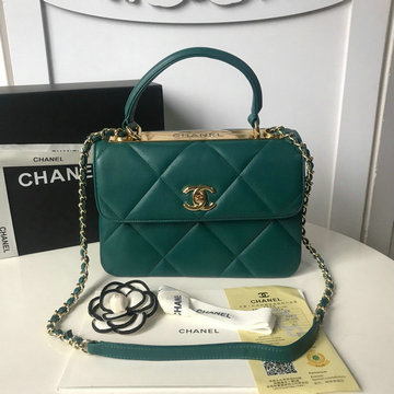 シャネル CHANEL JS-CH92236GYG 2019年最新入荷 スモール トップハンドル フラップ バッグ 2way ショルダーバッグ トカゲ柄 レディース 通勤