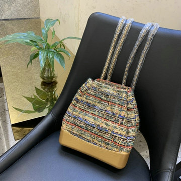 シャネル CHANEL  JS-CH94485RX 2019年最新入荷 バケットバッグ 斜め掛け ショルダーバッグ ツイード レディース