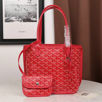 ゴヤール GOYARD BX-GY2320RD 2019年最新入荷 サンルイジュニア トートバッグ ハンドバッグ ミニサイズ コーティングキャンバス レザー