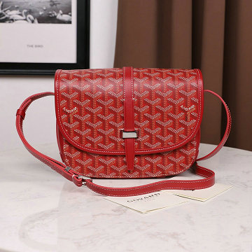 ゴヤール GOYARD  BX-GY8983RD  2019年新色入荷 ベルヴェデール バッグ 斜め掛け ショルダーバッグ コーティングキャンバス レザー