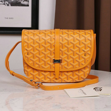 商品名称：ゴヤール GOYARD  BX-GY8983YL 2019年新色入荷 ベルヴェデール バッグ 斜め掛け ショルダーバッグ コーティングキャンバス レザー