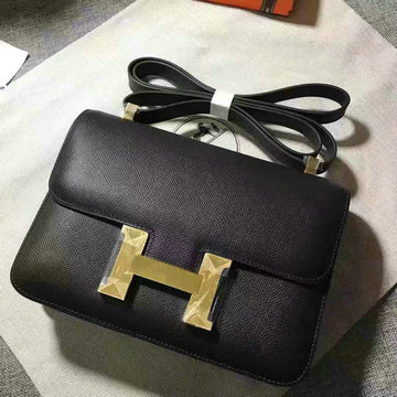 エルメス HERMES 063-H1082PSJK  2019年最新入荷 コンスタンス バッグ ショルダーバッグ ヴォーエプソン 黒