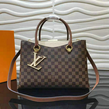 ルイヴィトン LOUISVUITTON  025-N40135 2019年最新入荷 LVリバーサイド ハンドバッグ トートバッグ 2way ショルダーバッグ モノグラムキャンパス