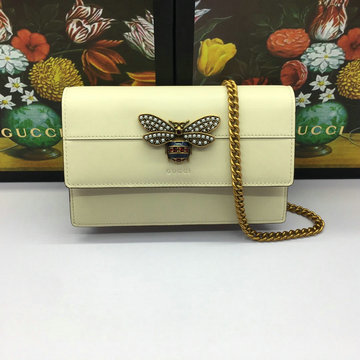 グッチ GUCCI  057-GG476079Q 2019年最新入荷 クイーン マーガレット レザー ミニバッグ チェーンウォレット ショルダーバッグ