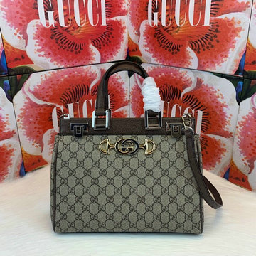 グッチ GUCCI  057-GG569712X 2019年最新入荷 ズゥミ ミディアム トップハンドルバッグ トートバッグ スモールバッグ キャンパス