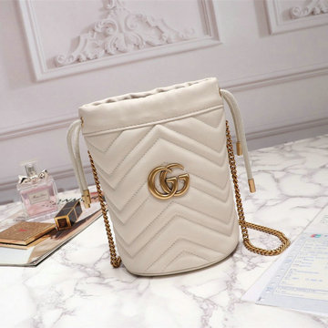 商品名称：グッチ GUCCI  057-GG575163B 2019年最新入荷 GGマーモント ミニ バケットバッグ 斜め掛け ショルダーバッグ クロスボディバッグ