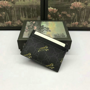 グッチ GUCCI   057-G584710 2019年最新入荷 GGスプリーム カードケース レザー 名刺入れ 黒