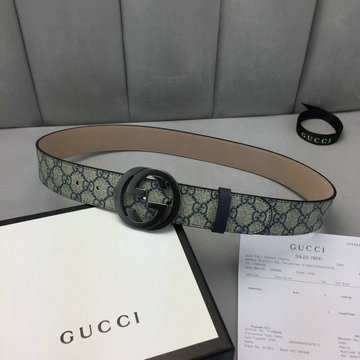 グッチ GUCCI  057-GG370543X 2019年最新入荷 ベルト ダブルG バックル 幅4cm レザー